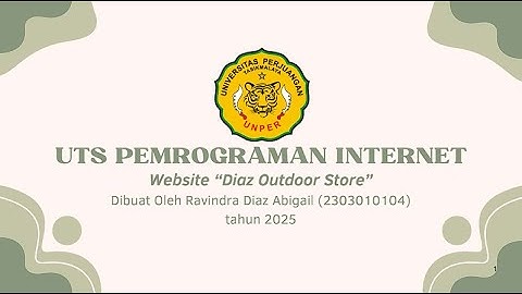 UTS Pemrograman Internet - Diaz