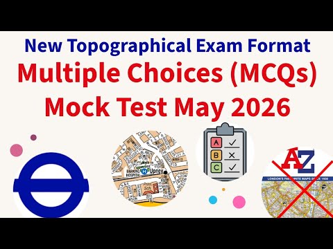 NEW TfL Topographical MCQs 2026 | New Exam Format | Topographical MCQ mock test | London PCO Uber 