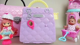 Baby doll house bag hair shop toys and Orbeez surprise eggs play