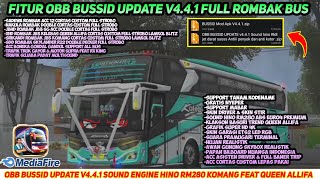 UPDATE OBB BUSSID V4.4.1 TERBARU! FULL ROMBAK BUS & SOUND ENGINE HINO RM280 KOMANG FEAT QUEEN ALLIFA