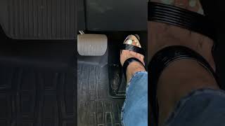 Accelerating in my high heels | High Heels in the car