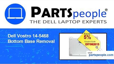 Dell Vostro 14-5468 (P75G001) Bottom Base How-To Video Tutorial