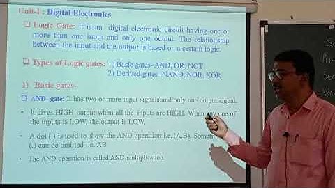 Dr. J.B. Thorat, (B.Sc. III, Sem. V) (Digital and Analog Circuits and Instrumentation) Lecture-01