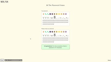 [WR TAS] The Password Game in 3.137s