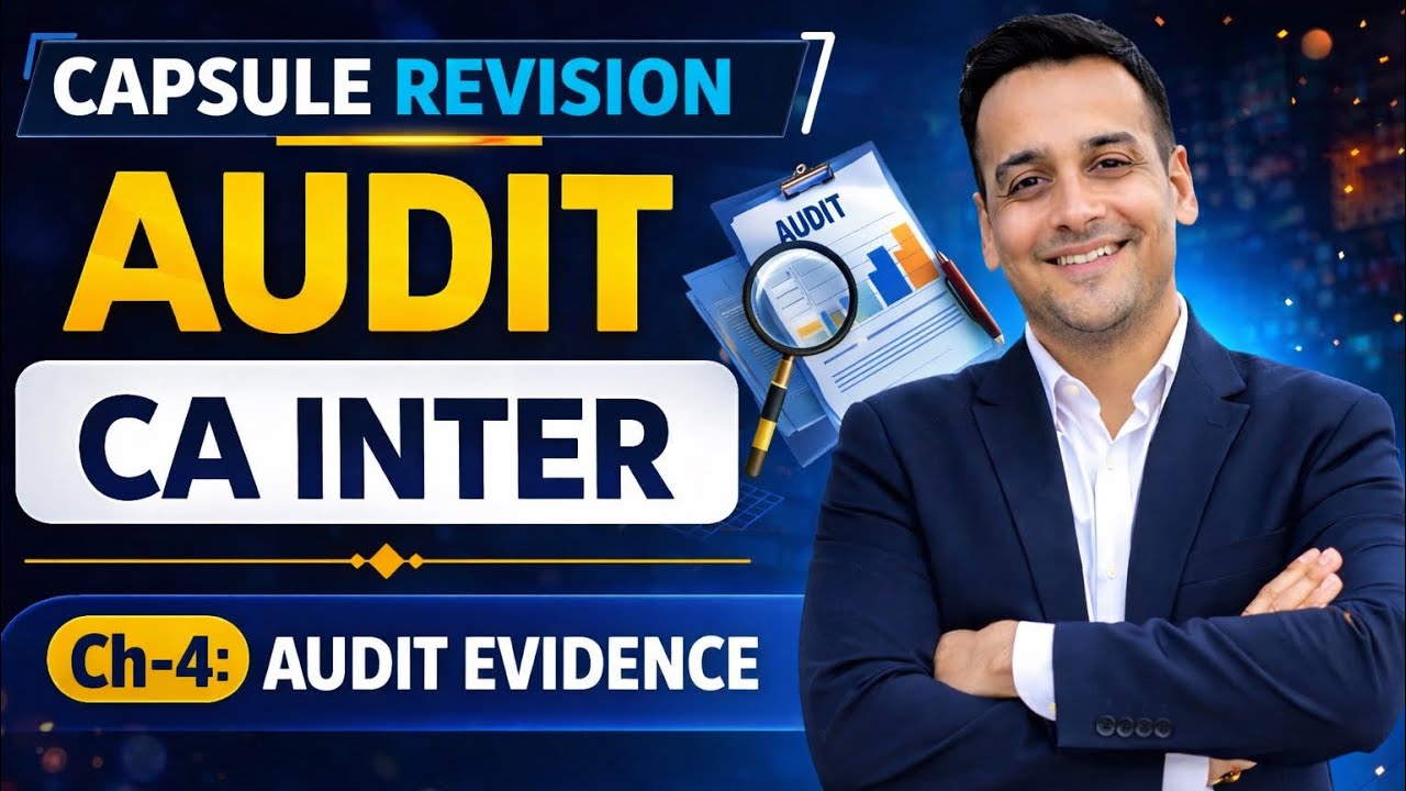 Chapter 4 | Audit CA Inter | AUDIT EVIDENCE | Capsule Revision - YouTube