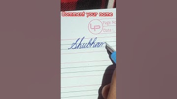 Shubham name Writing #handwriting #viral #youtubeshorts