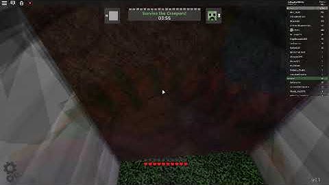 roblox creeper chaos best hiding spot (i guess and some bloopers)