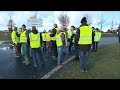 Ref:8C4N4OCPJZI Mauquenchy (76) : r�action des "gilets jaunes" aux mesures du gouvernement