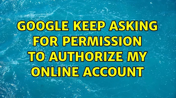 Ubuntu: Google keep asking for permission to authorize my online account