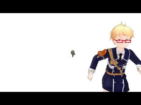 【MMD刀剣乱舞】博多くんが長谷部から逃げるだけ