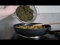 Recette poêlée haricots et épinard