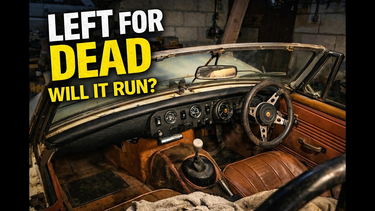 MG Midget Devon Barn Find- Abandoned Since 1990! Will it run?