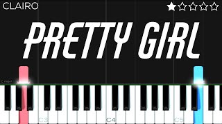 Clairo - Pretty Girl | EASY Piano Tutorial