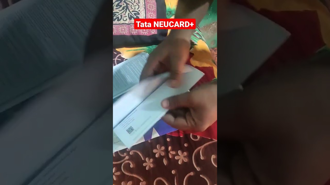 Tata NEUCARD+ Neu credit card unboxing 
