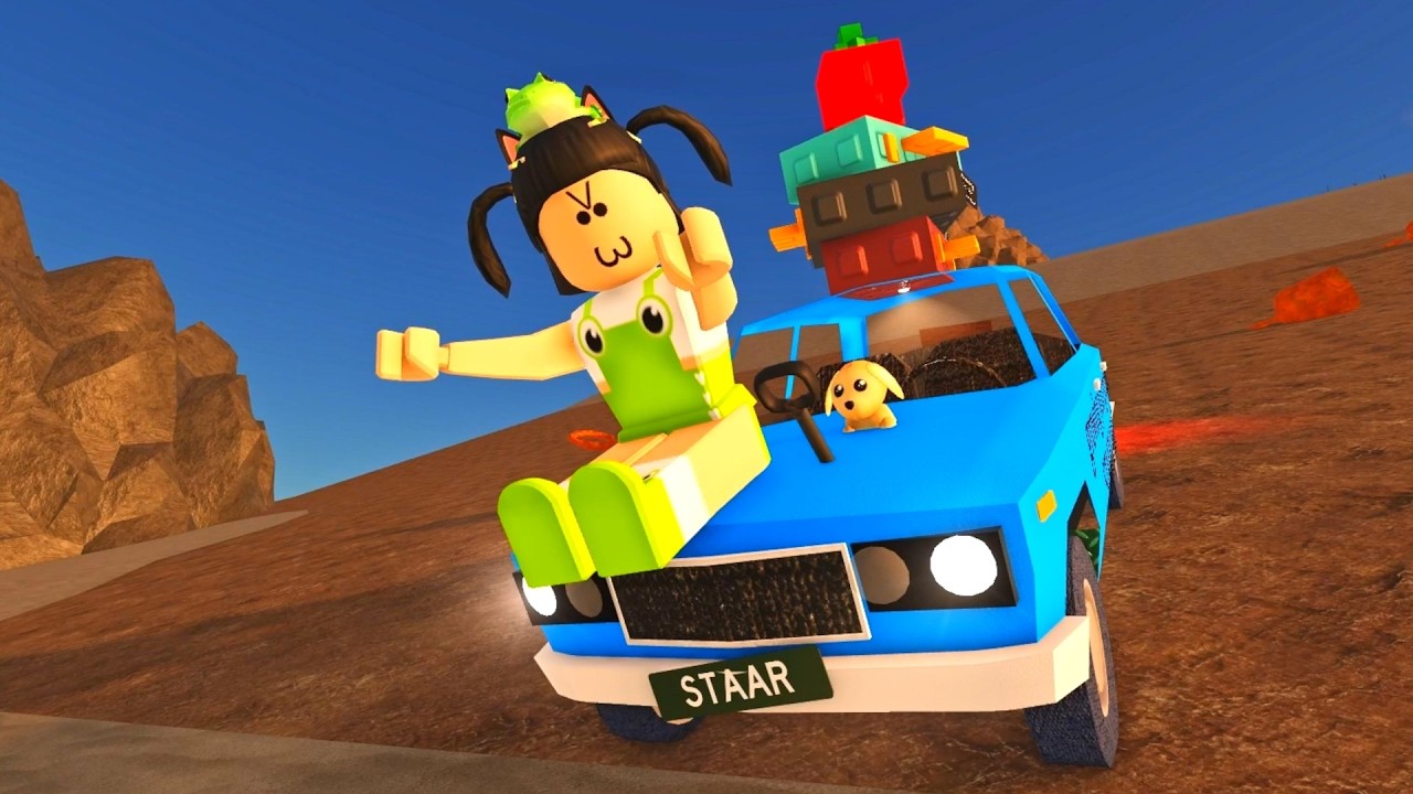 LOKIS NO CARRINHO CAI CAI | Roblox - Drive Cars Down a Hill