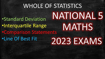 The Whole Of Statistics In National 5 Maths 2023 Exams!
