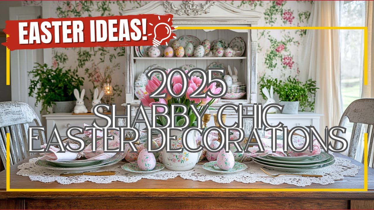 Vintage Inspired Shabby Chic Easter Decorations