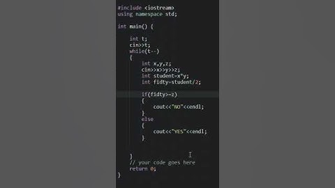 Exams Codechef Solution Starter 111 || Codechef Solution Starter 111 #codechef #programming