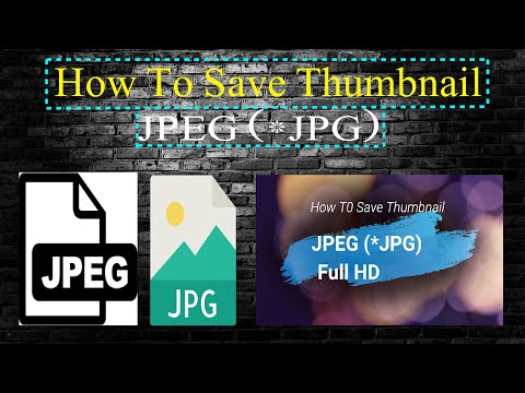 How to save Thumbnail JPNG , JPG File.