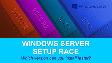 Microsoft Windows Server Setup Race: 2008 R2 vs 2012 R2 vs 2016 vs 2019