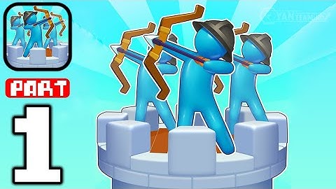 Archery Bastions: Castle War - Gameplay Walkthrough Part 1 Tower With Stickman Archers (Android,iOS)