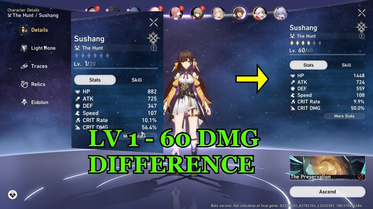 Level Difference Testing In Honkai Star Rail Final CBT YouTube Level difference testing in honkai star rail final cbt youtube