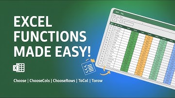 Part-470: Excel Secrets: CHOOSE, CHOOSECOLS, CHOOSEROWS, TOCOL & TOROW Explained with Examples!