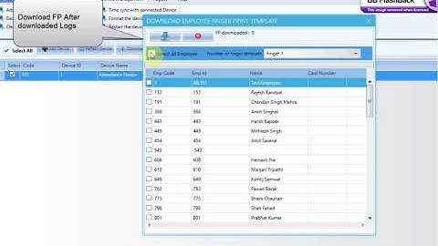 How to add a device and download Finger Prints or Logs