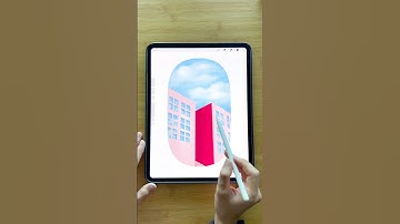 Procreate easy perspective drawing #procreatetutorials #procreate #beginnerarttips
