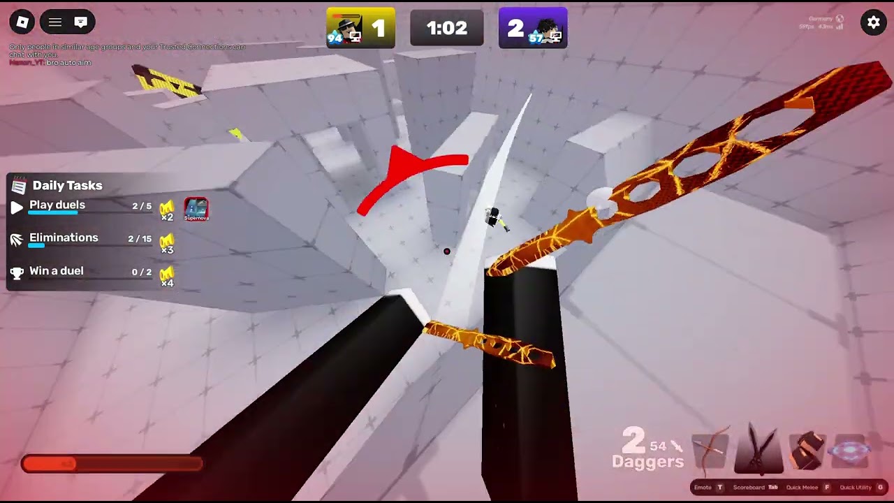 Roblox Rivals Double Jump weapons only