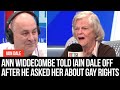 Ann Widdecombe hilariously told Iain Dale off after he asked her about gay rights