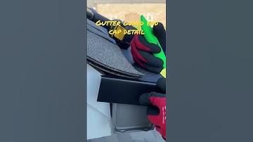 How to install a gutter guard end cap detail. #gutterguards #howto #diy #gutters #roofing