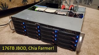 Building a 176TB JBOD SAS Disk Array for Chia Farming, Supermicro 3U 16Bay