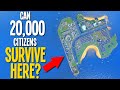 Can I Cram 20,000 Residents Onto This TINY Island (Cities Skylines)
