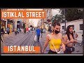 Istanbul Turkey Walking Tour | Istiklal street Evening 4K Walking Tour Istanbul 2021| 4K UHD 60FPS |
