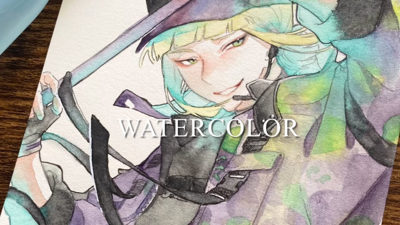 水彩イラスト リドル描いてみた ツイステ 透明水彩イラストメイキング 的youtube視頻效果分析報告 Noxinfluencer