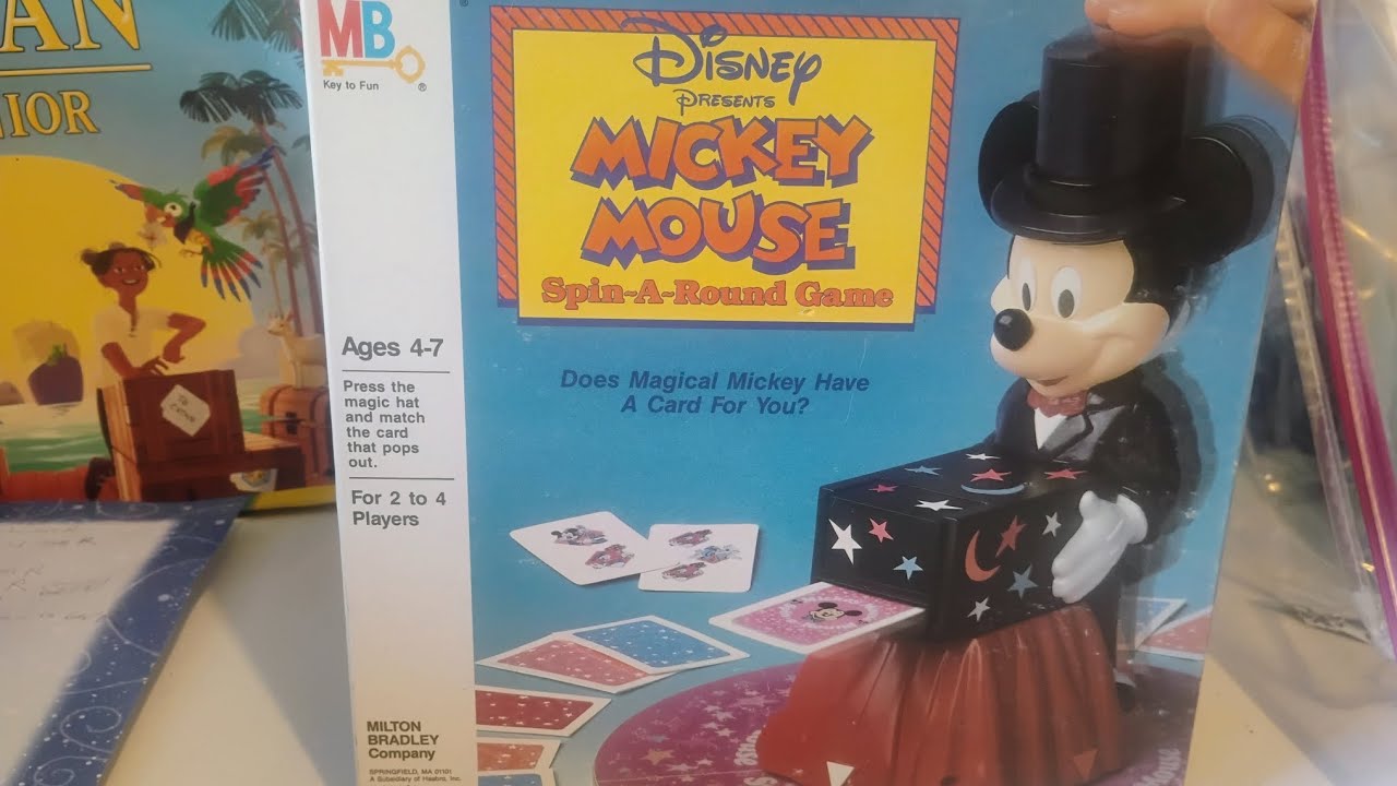 Unboxing Disney Mickey mouse spin around game - YouTube