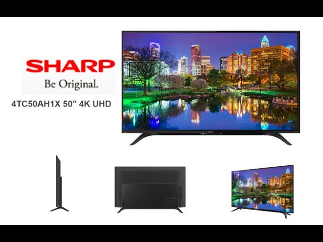 家電 50inch Sharp 4K LED TV 2015 model with TV table Sharp 50 Inch 4K UHD Easy Smart LED TV With 4TC50AH1X - YouTube