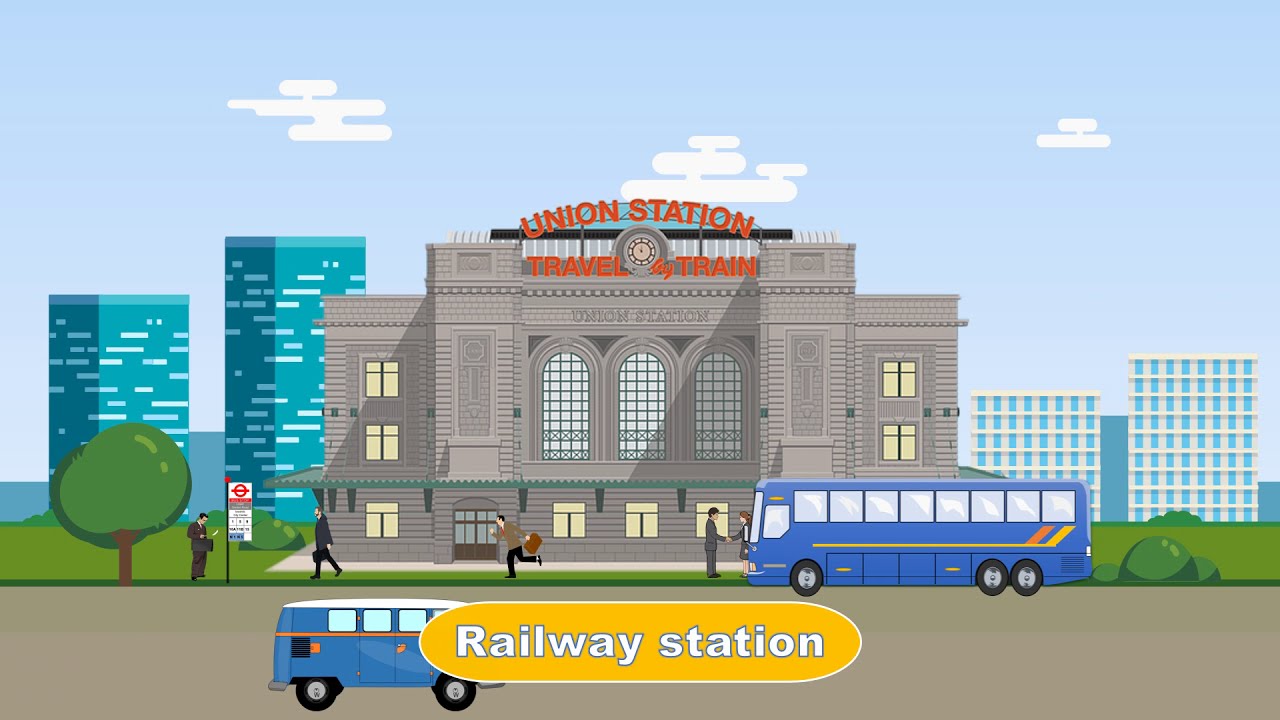 ⁣Places vocabulary in English with pictures | Public location |