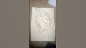 Shree Krishna drawing #littlekrishna #littlekrishnadrawing #krishnabhajan#art #shorts #drawing#viral