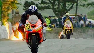 Craziest Motorcycle Racing EVER...like really crazy - Isle of Man TT