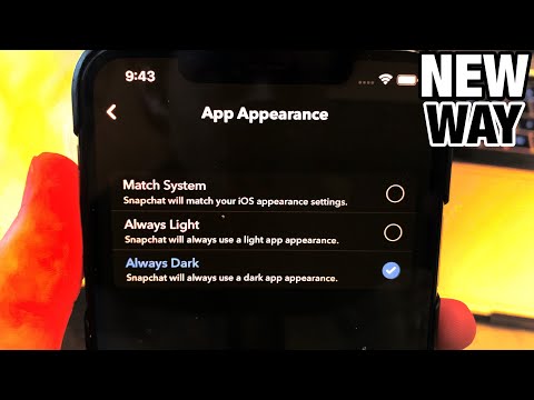 How To Get Dark Mode On Snapchat On Any Iphone!