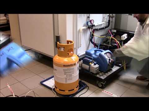 Travaux Pratiques 3 : Récupération du fluide - mise en place du materiel et tirage au vide.