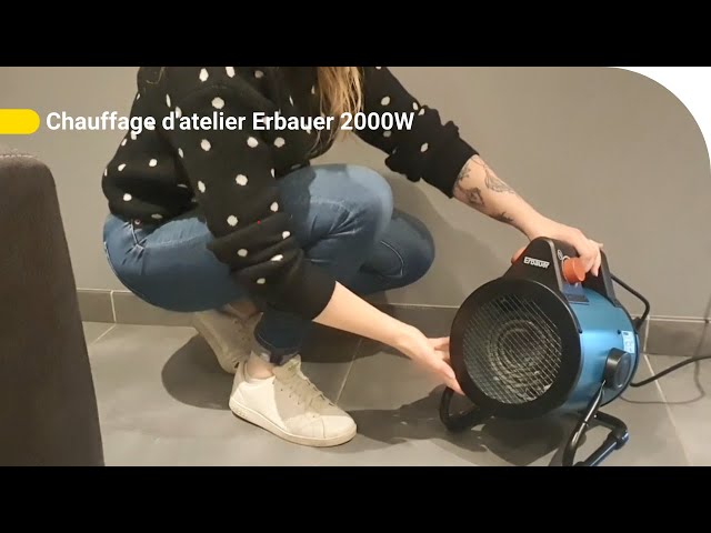 Chauffage d'atelier mobile ou à poser Erbauer EPTCWH2500 2 500W, Chauffage  électrique