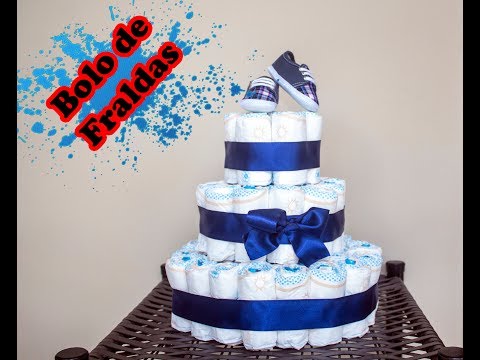 Vídeo: Como você faz um bolo torre de fraldas?