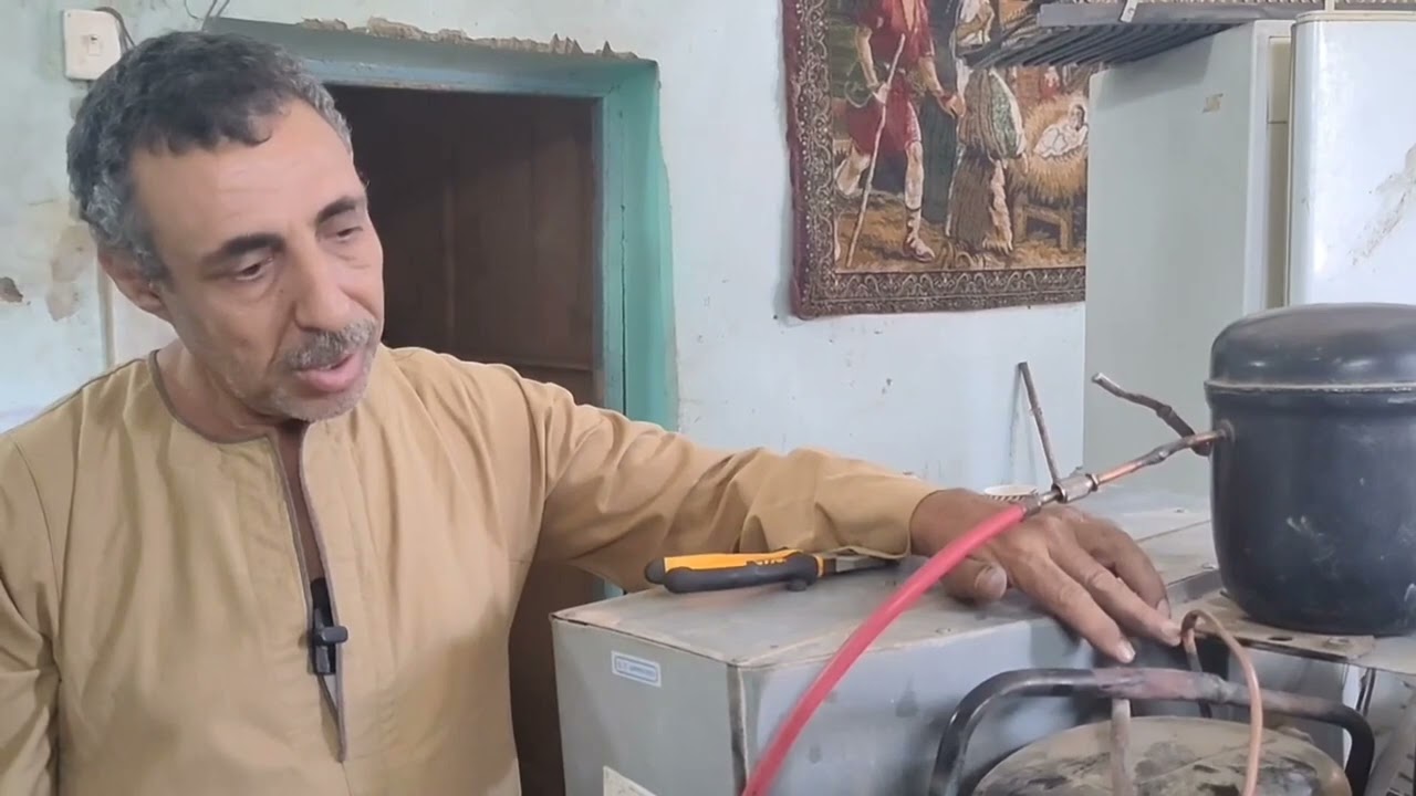 كشف ولحام تسريب وطريقه شحن مكيف شباك