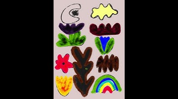 Abstract shapes drawing