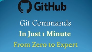 git all commands 2018 in one minute | commit | pull | merge