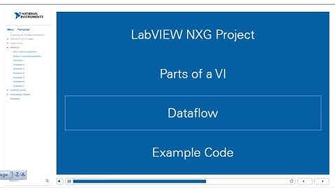 LabVIEW NXG Core 1: 5 EXPLORING AN EXISTING APPLICATION