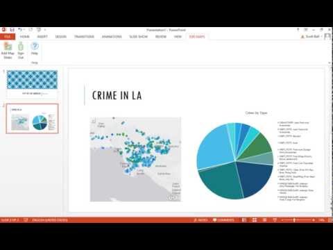 Adding maps to PowerPoint using Esri Maps for Office